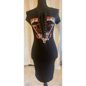 Windsor Rock n Roll Graphic Tee Dress Size XS